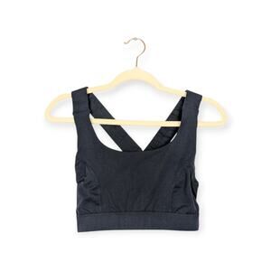 New Interval Navy ReCharge Cross Back Sports Bra Size M